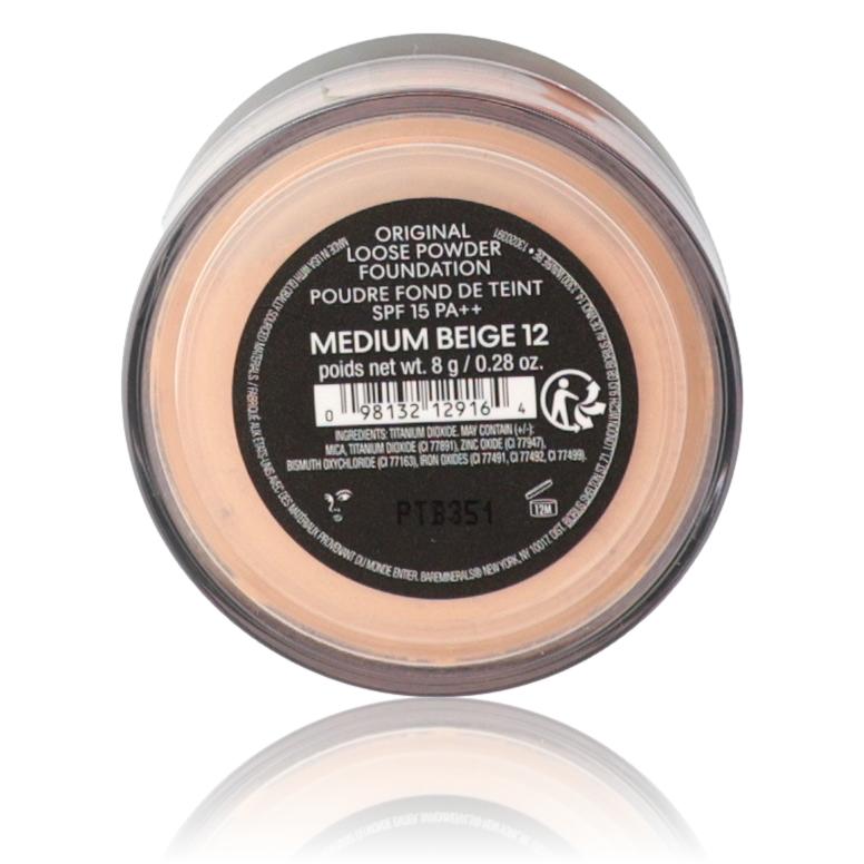 Bare Minerals Loose Powder Foundation .28 Powder Foundation SPF 15 - Medium Beige 12