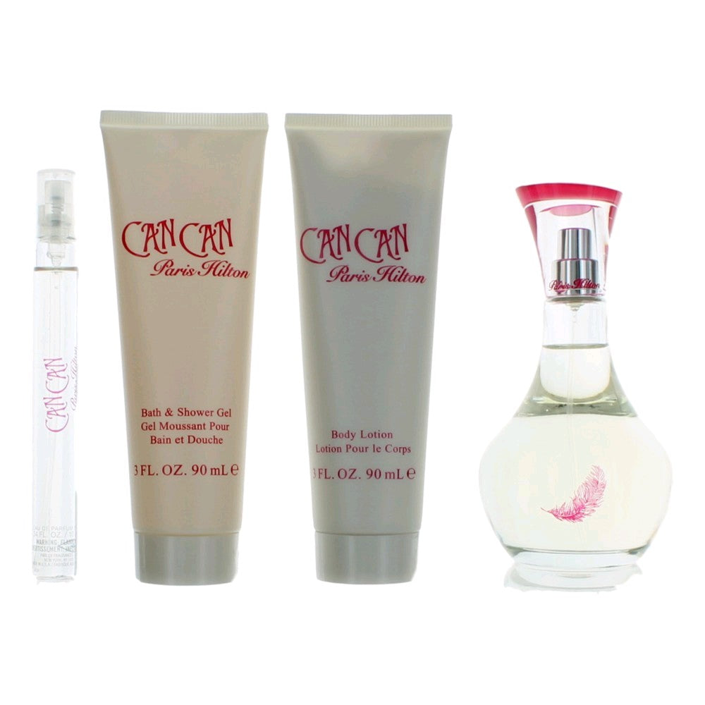 Can Can by Paris Hilton, 4 Piece Gift Set for Women