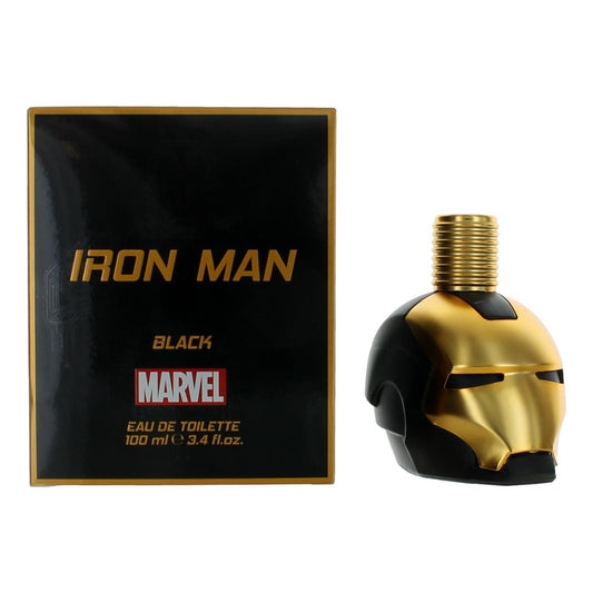 Iron Man Black by Iron Man, 3.4 oz EDT Spray for Men