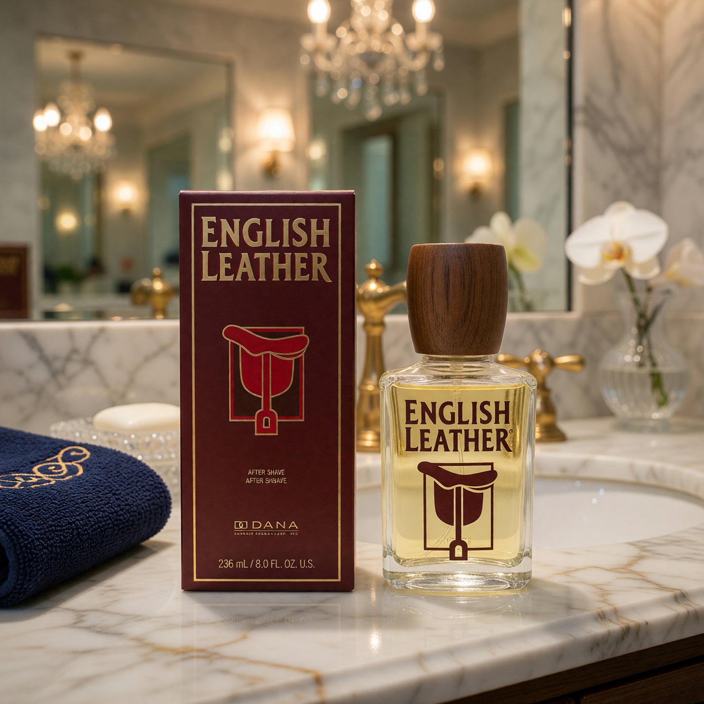 English Leather by Dana, 8 oz After Shave Splash for Men