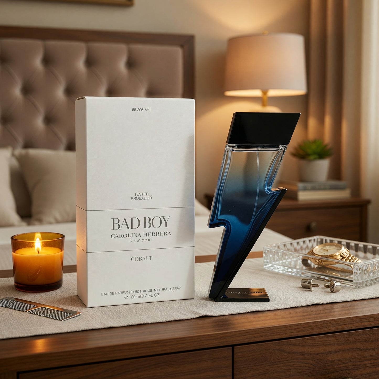 Bad Boy Cobalt by Carolina Herrera, 3.4 oz EDP Spray for Men TESTER