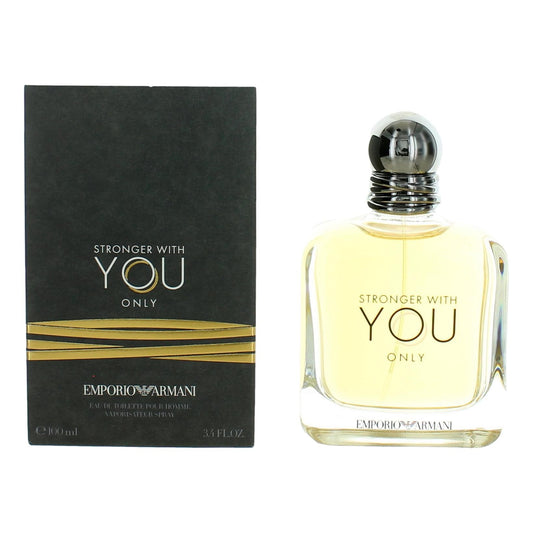 Stronger With You Only by Emporio Armani, 3.4 oz EDT Spray for Men