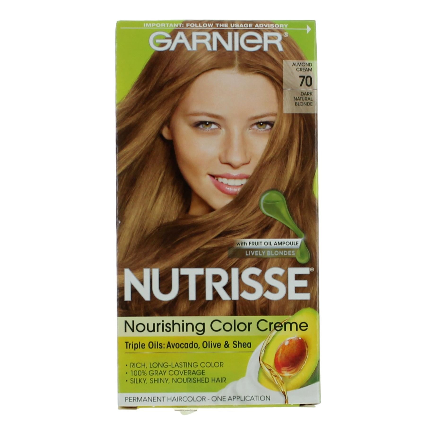 Garnier Hair Color Nutrisse Coloring Creme, Hair Color - Almond Cream 70 - Almond Cream 70
