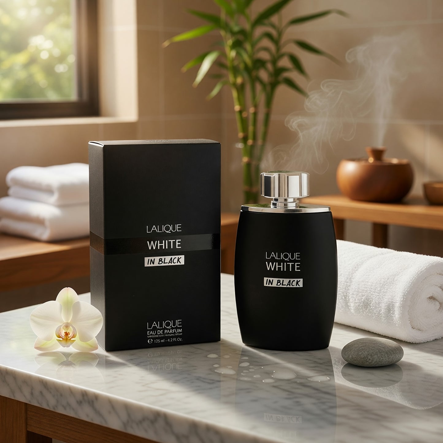 White In Black by Lalique, 4.2 oz EDP Spray for Unisex