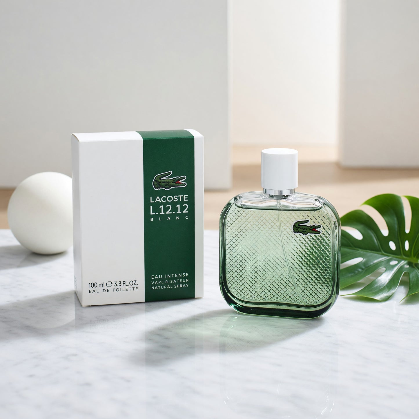 Lacoste L.12.12 Blanc Intense by Lacoste, 3.4 oz EDT Spray for Men