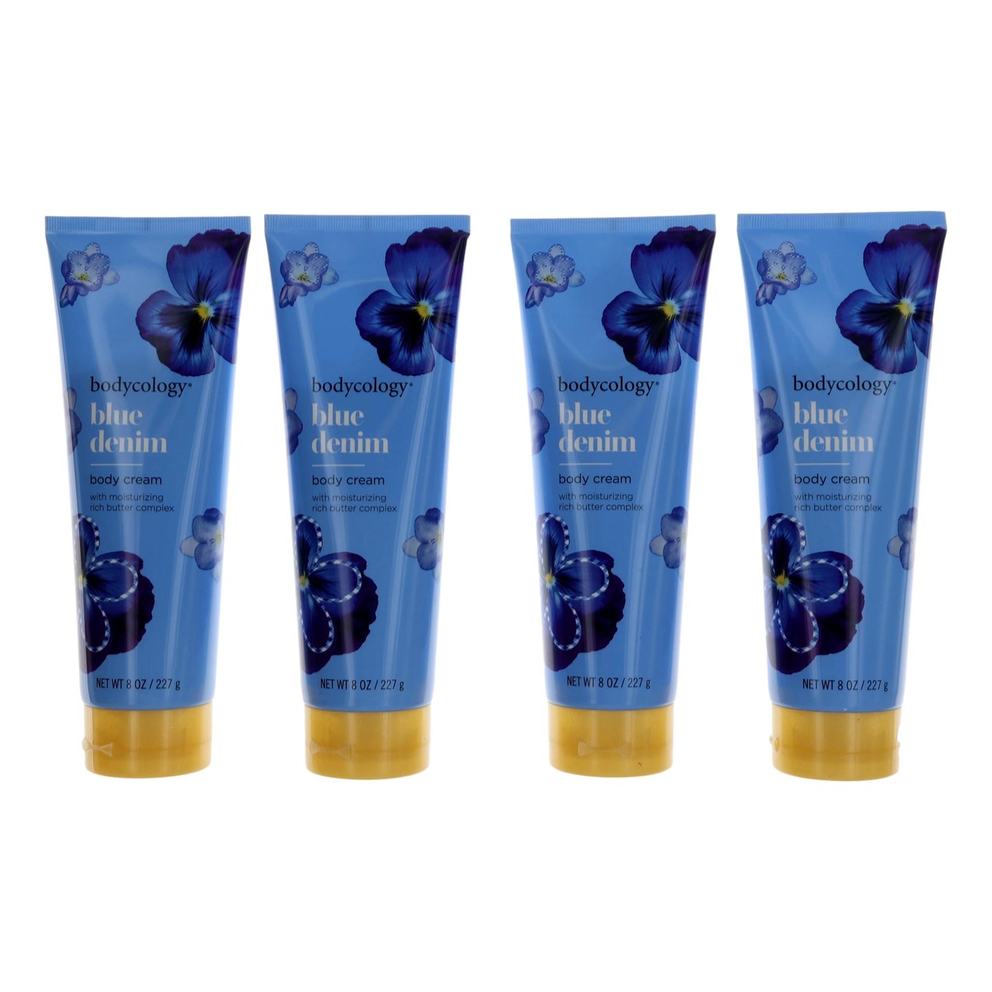 Blue Denim by Bodycology, 4 Pack 8oz Moisturizing Body Cream women