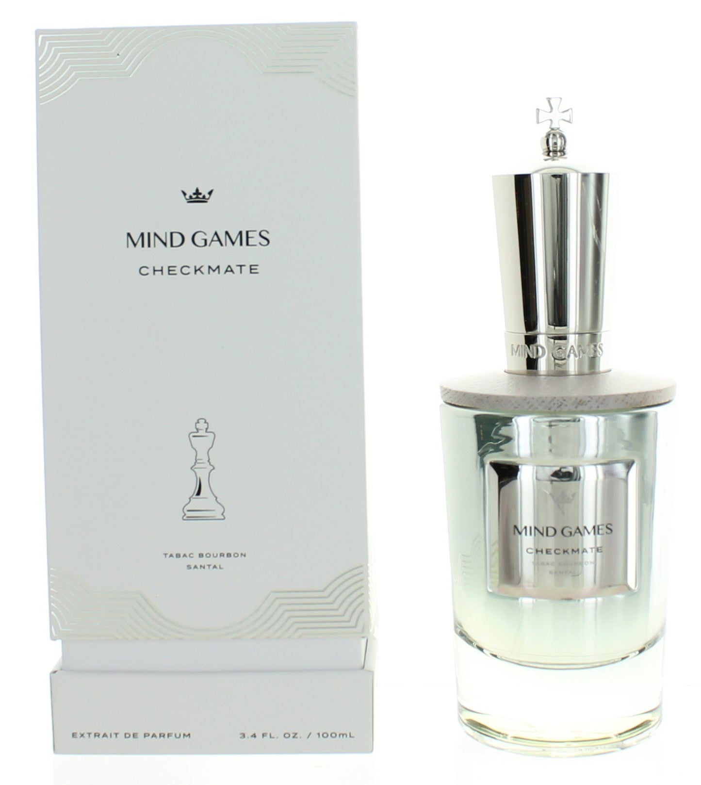 Checkmate Silver King by Mind Games, 3.4oz Extrait De Parfum for Unisex
