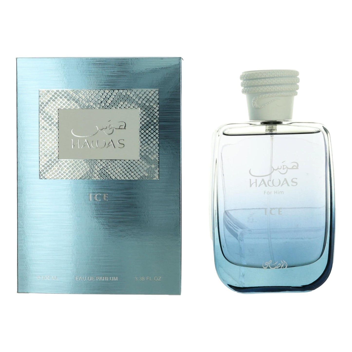 Hawas Ice by Rasasi, 3.38 oz EDP Spray for Men