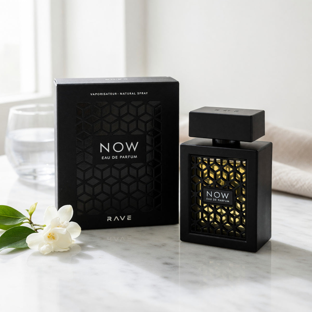 Rave Now Black by Lattafa, 3.4 oz EDP Spray for Unisex