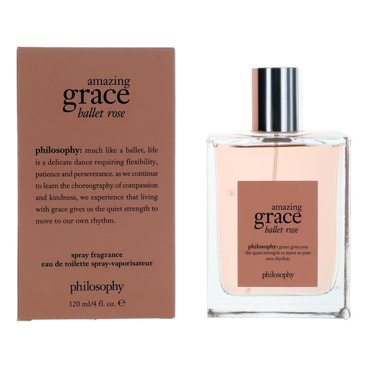 Amazing Grace Ballet Rose by Philosophy, 4 oz EDT Spray for Women