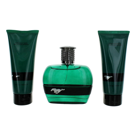Mustang Green by Mustang, 3 Piece Gift Set for Men