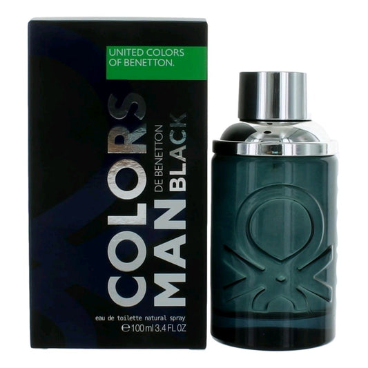 Colors De Benetton Man Black by Benetton, 3.4 oz EDT Spray for Men