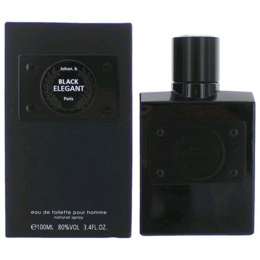 Black Elegant by Johan.b, 3.4 oz EDT Spray for Men