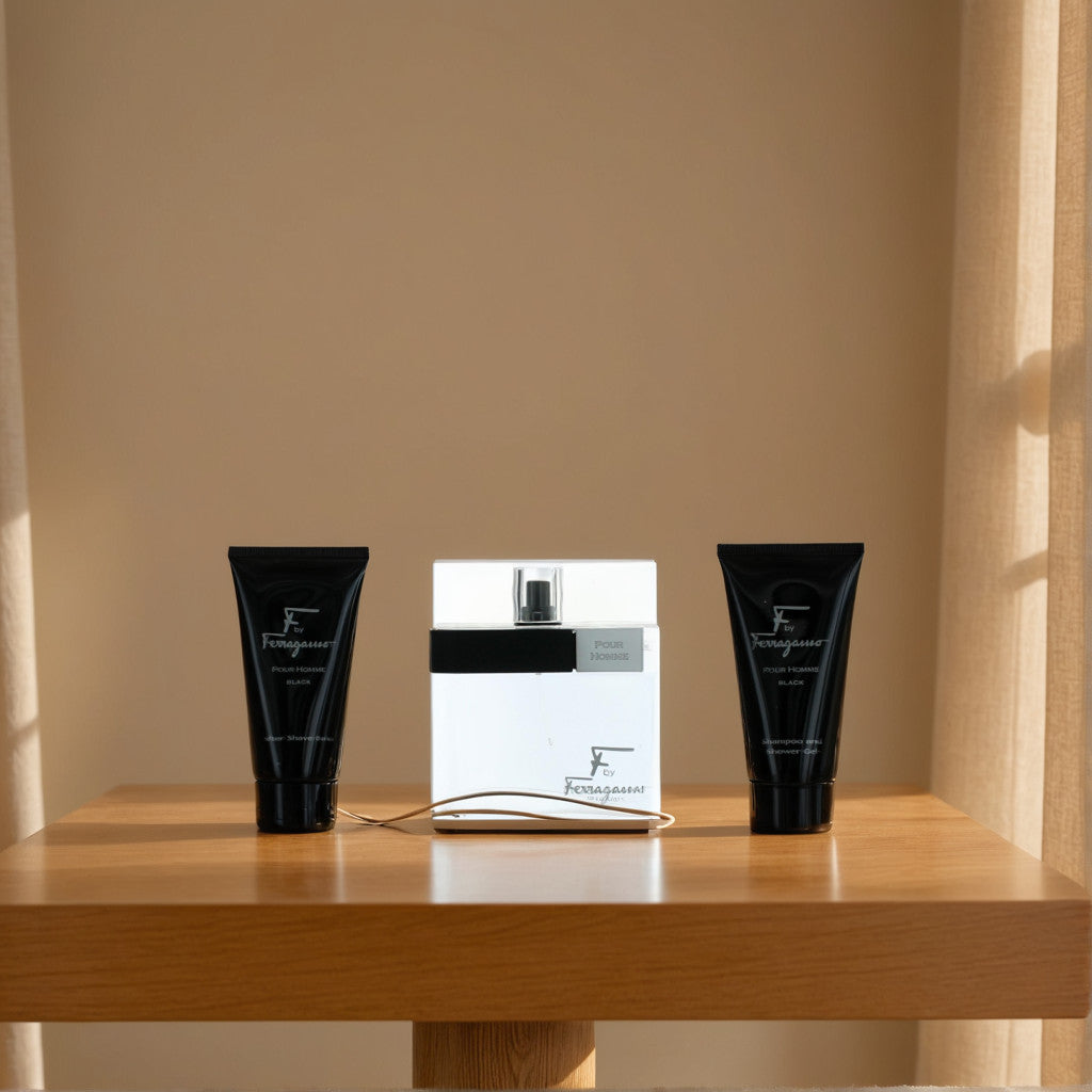 F Black by Salvatore Ferragamo, 3 Piece Gift Set for Men