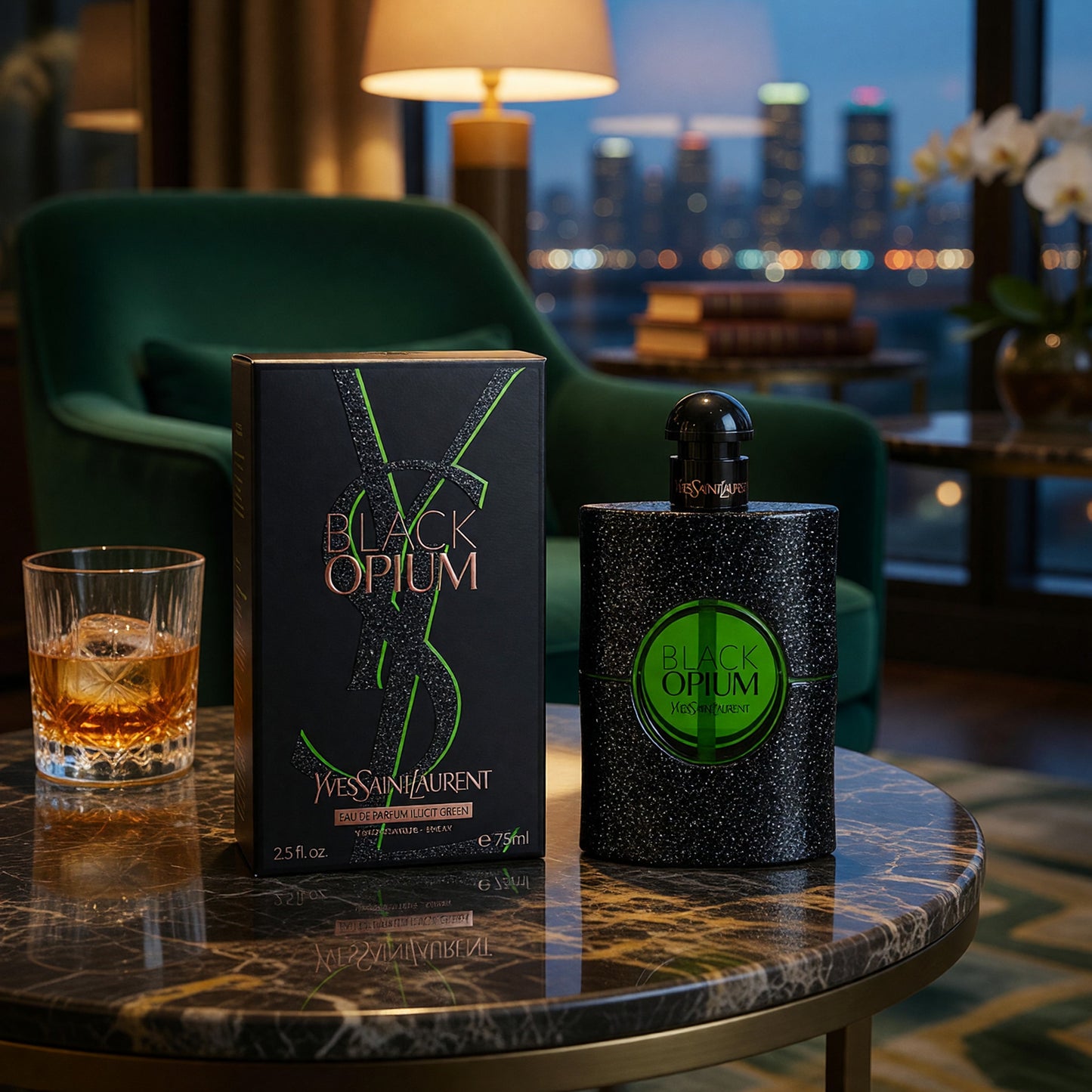 Black Opium Illicit Green by Yves Saint Laurent, 2.5 oz EDP for Women