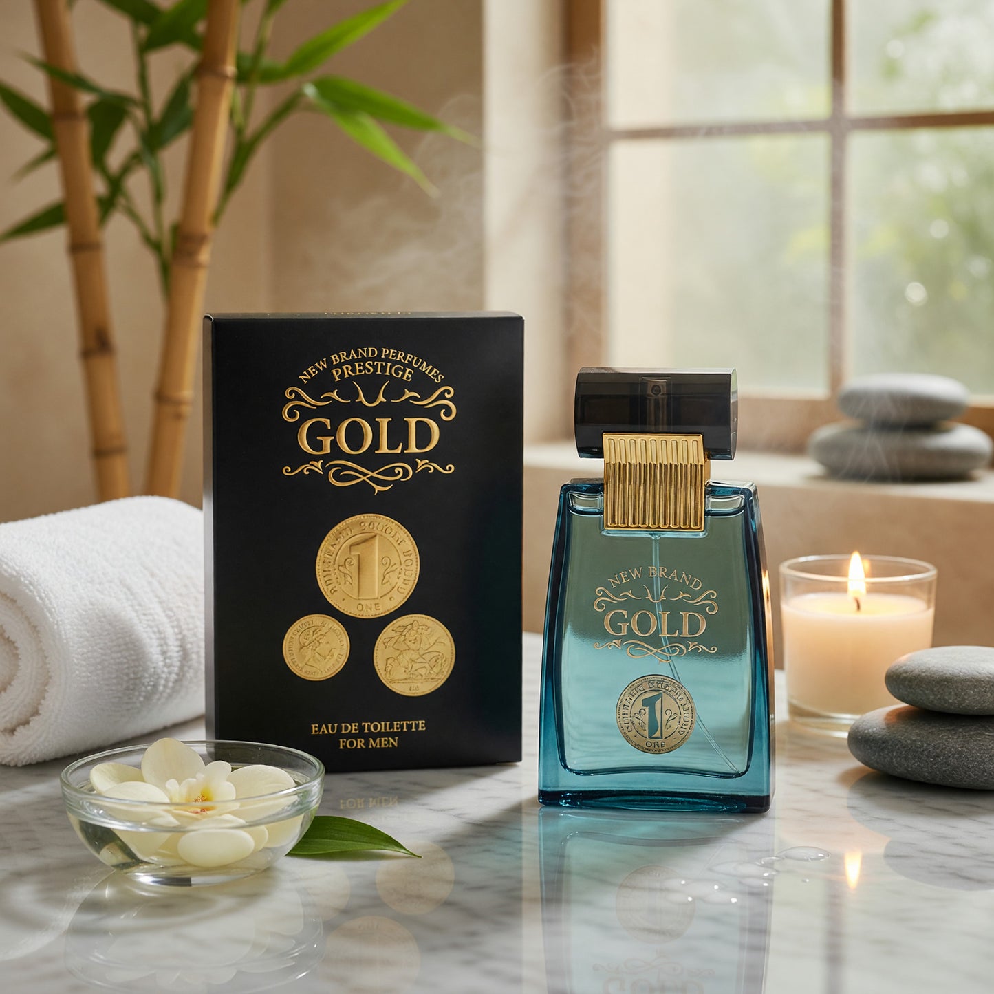 Gold by New Brand, 3.3 oz EDT Spray for Men