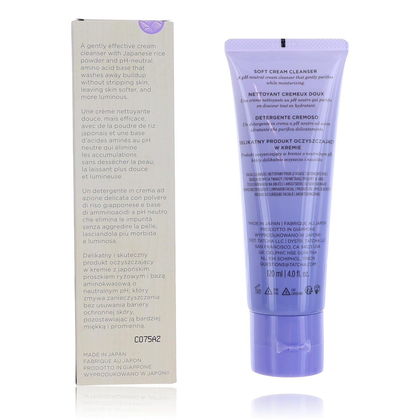 Tatcha The Rice Wash by Tatcha, 4 oz Skin-Softening Cleanser