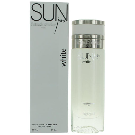 Sun Java White by Franck Olivier, 2.5 oz EDT Spray for Men