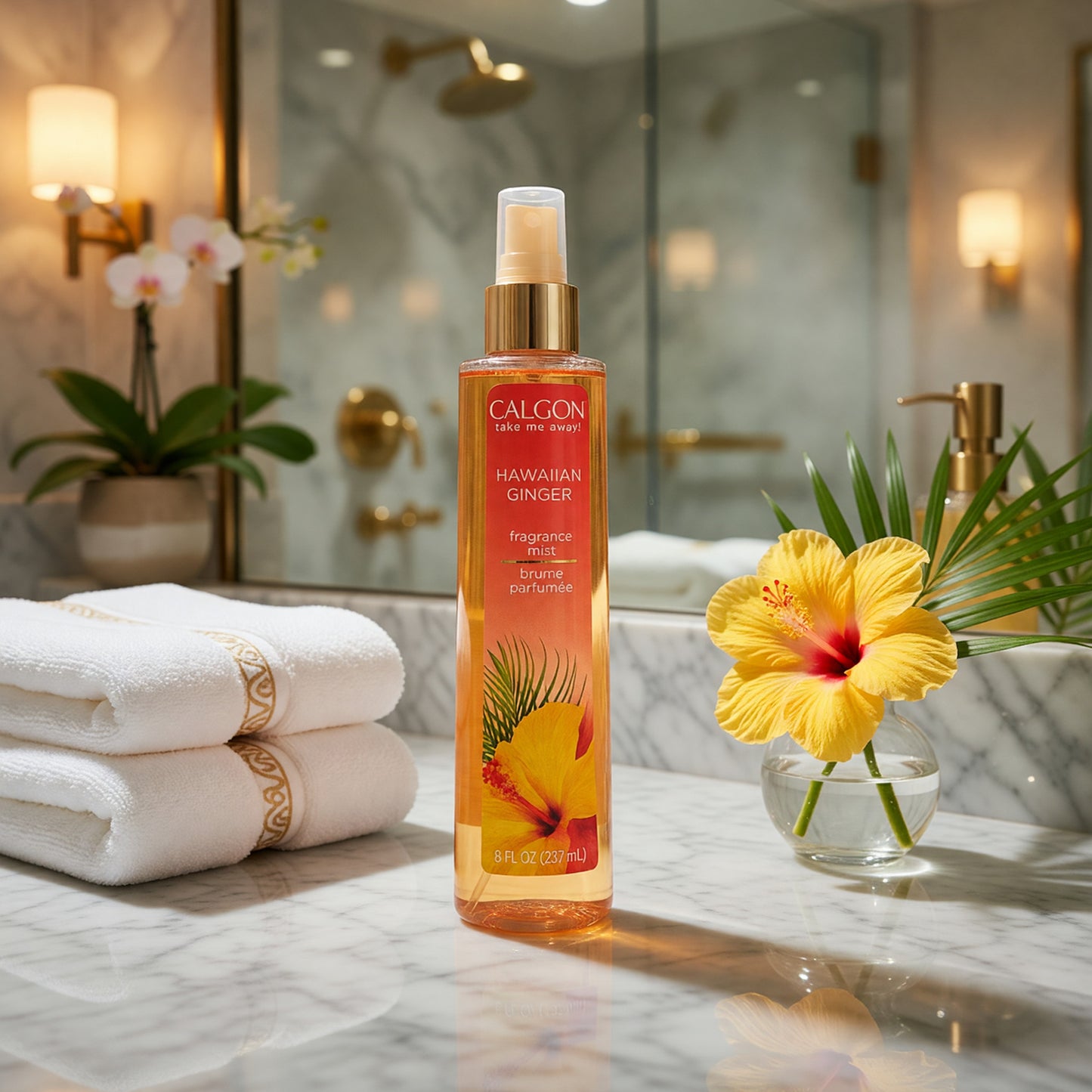 Calgon Hawaiian Ginger by Calgon, 8 oz Fragrance Body Mist for Women