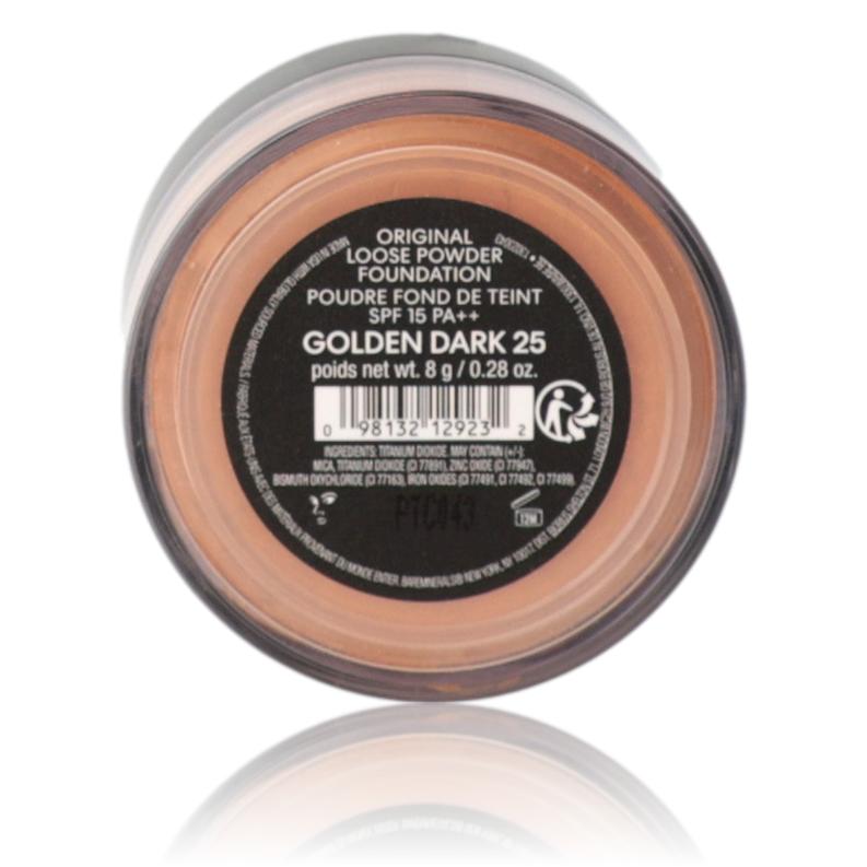 Bare Minerals Loose Powder Foundation 0.28 Powder Foundation SPF 15 - Golden Dark 25 - Golden Dark 25