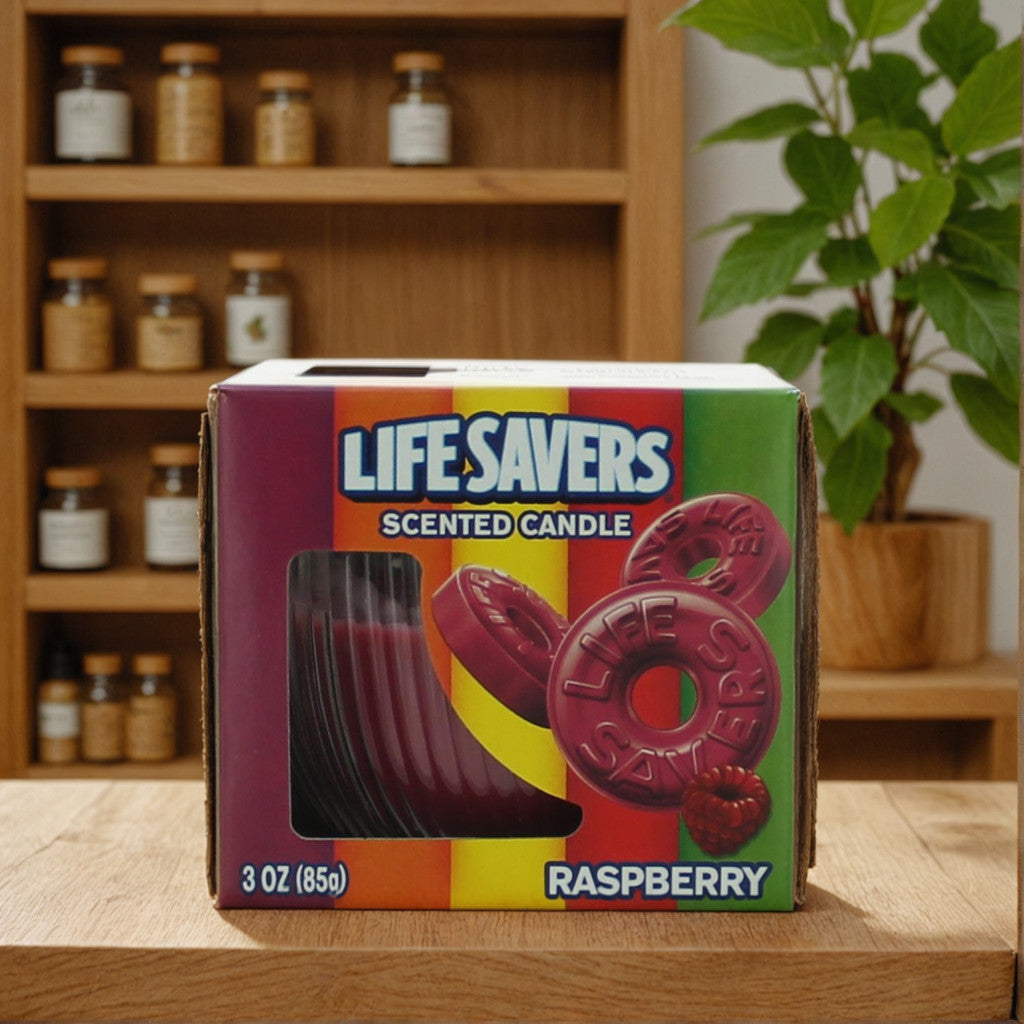 Life Savers Scented Candle 3 oz Jar - Raspberry