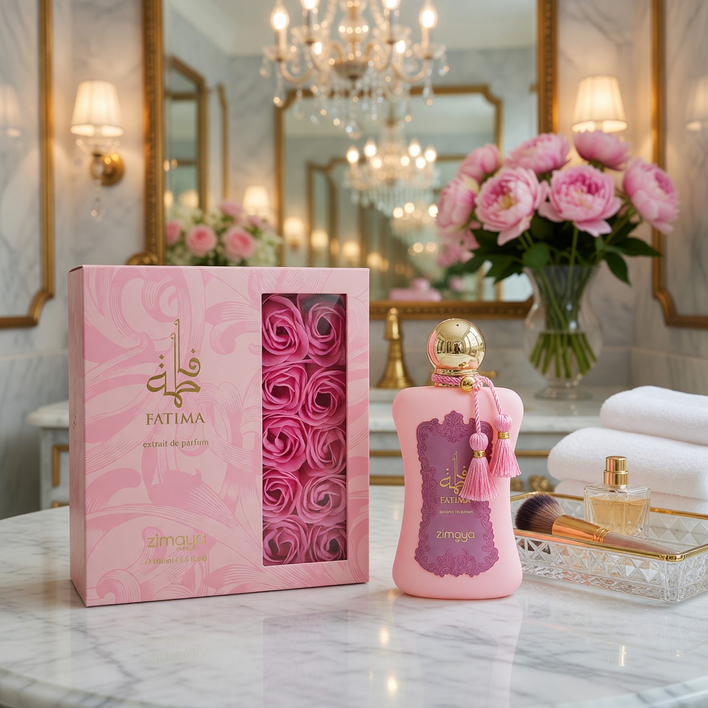 Fatima by Zimaya, 3.4 oz Extrait De Parfum for Women