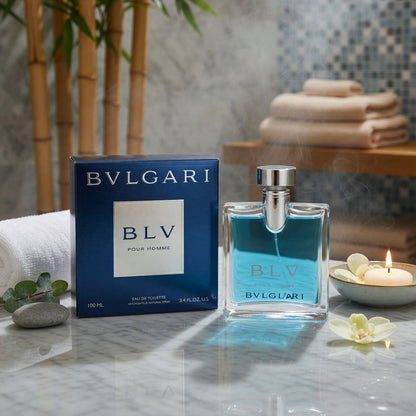 BLV Pour Homme by Bvlgari, 3.4 oz EDT Spray for Men Bulgari