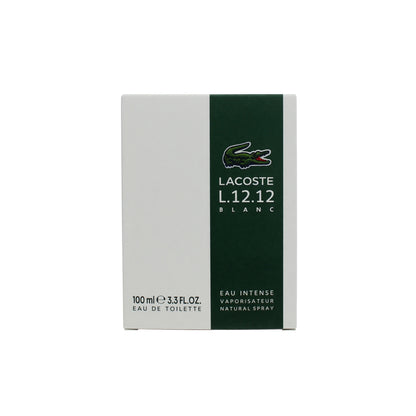 Lacoste L.12.12 Blanc Intense by Lacoste, 3.4 oz EDT Spray for Men