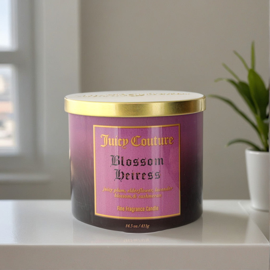 Juicy Couture 14.5 oz Soy Wax Blend 3 Wick Candle - Blossom Heiress