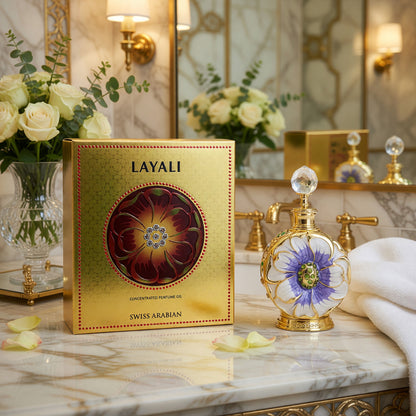 Layali by Swiss Arabian, 0.5 oz Concentrated Perfume Oil for Women