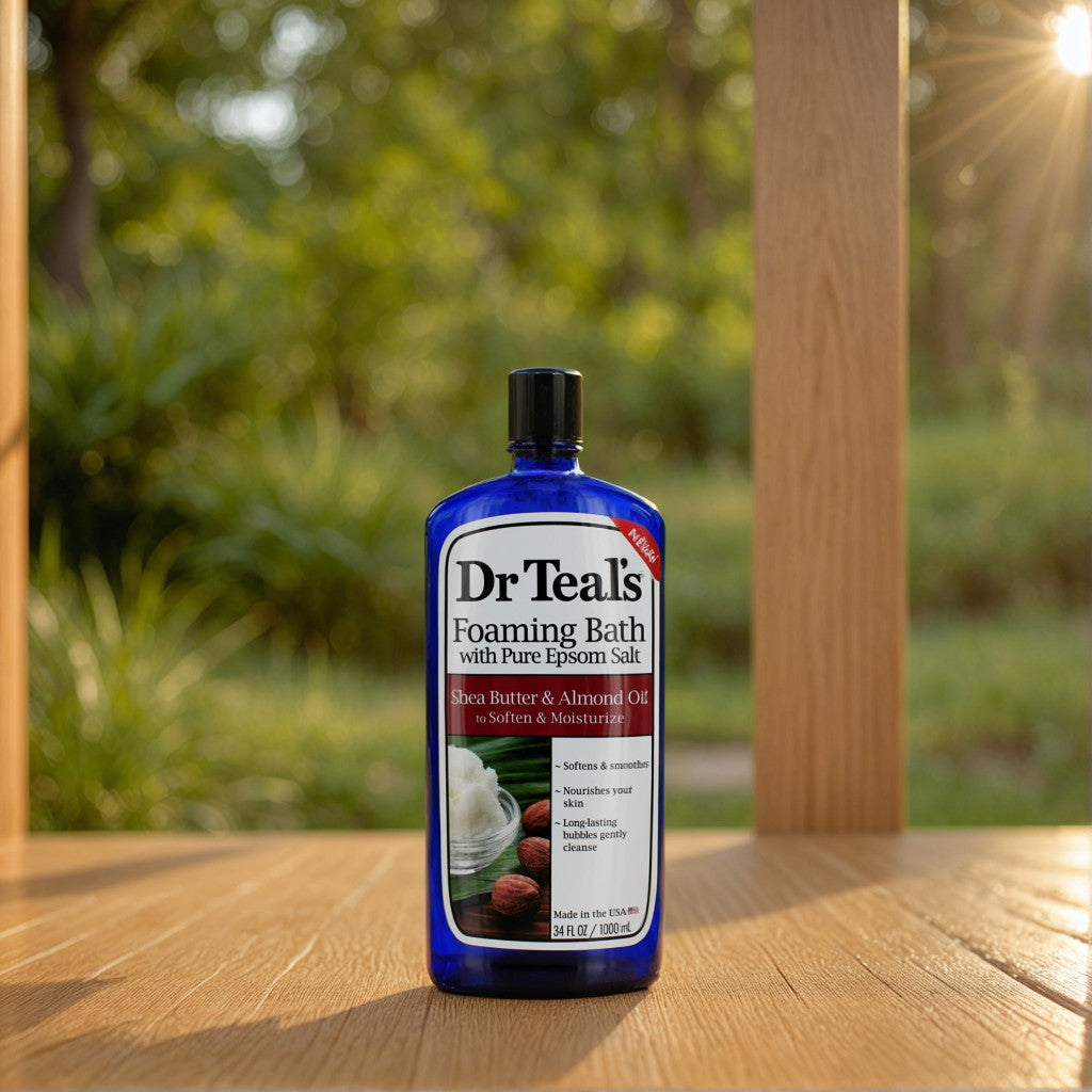 Shea Butter & Almond Oil by Dr. Teal's, 34 oz Foaming Bubble Bath