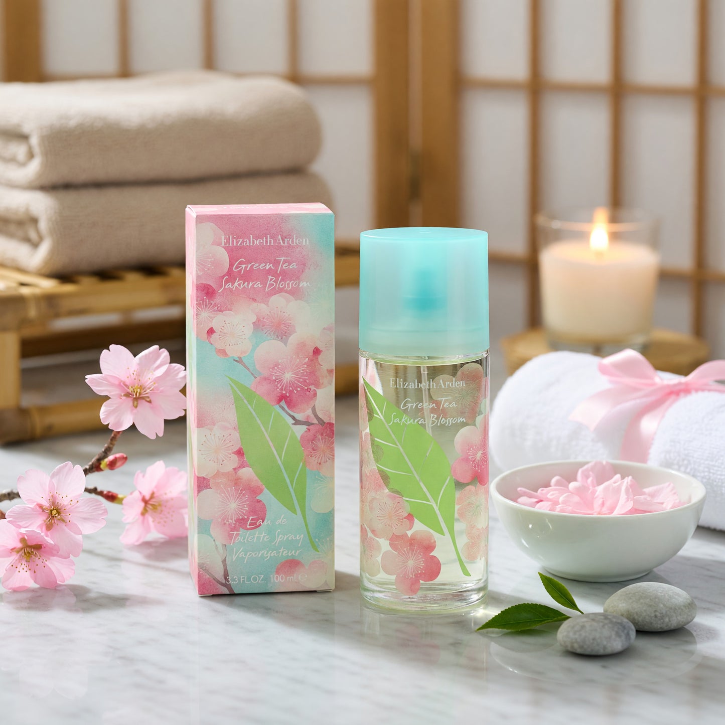 Green Tea Sakura Blossom by Elizabeth Arden, 3.3oz EDT Spray women
