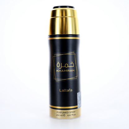 Khamrah by Lattafa, 6.7 oz Perfumed Deodorant Spray for Unisex 