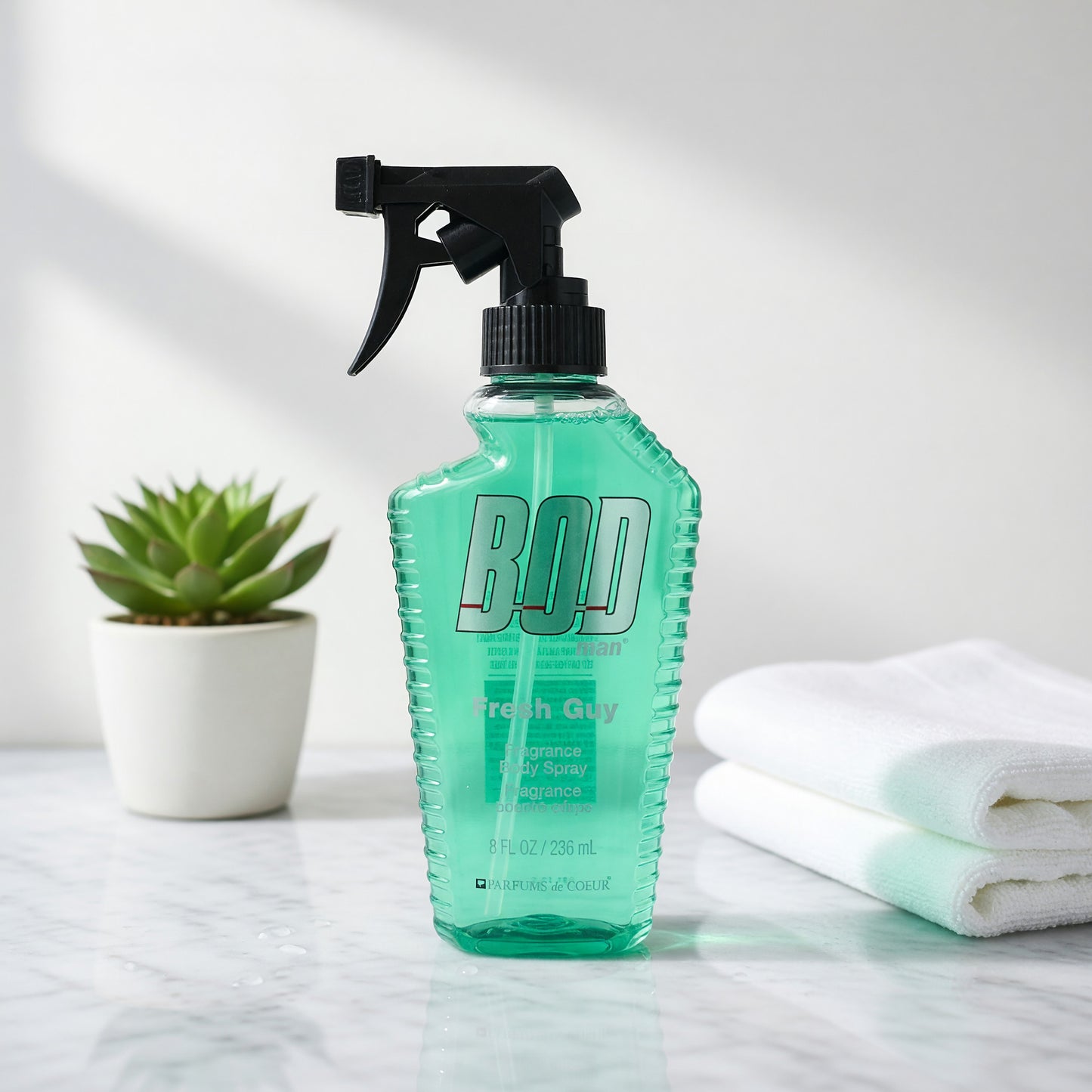 Bod Man Fresh Guy by Parfums De Coeur, 8oz Frgrance Body Spray men