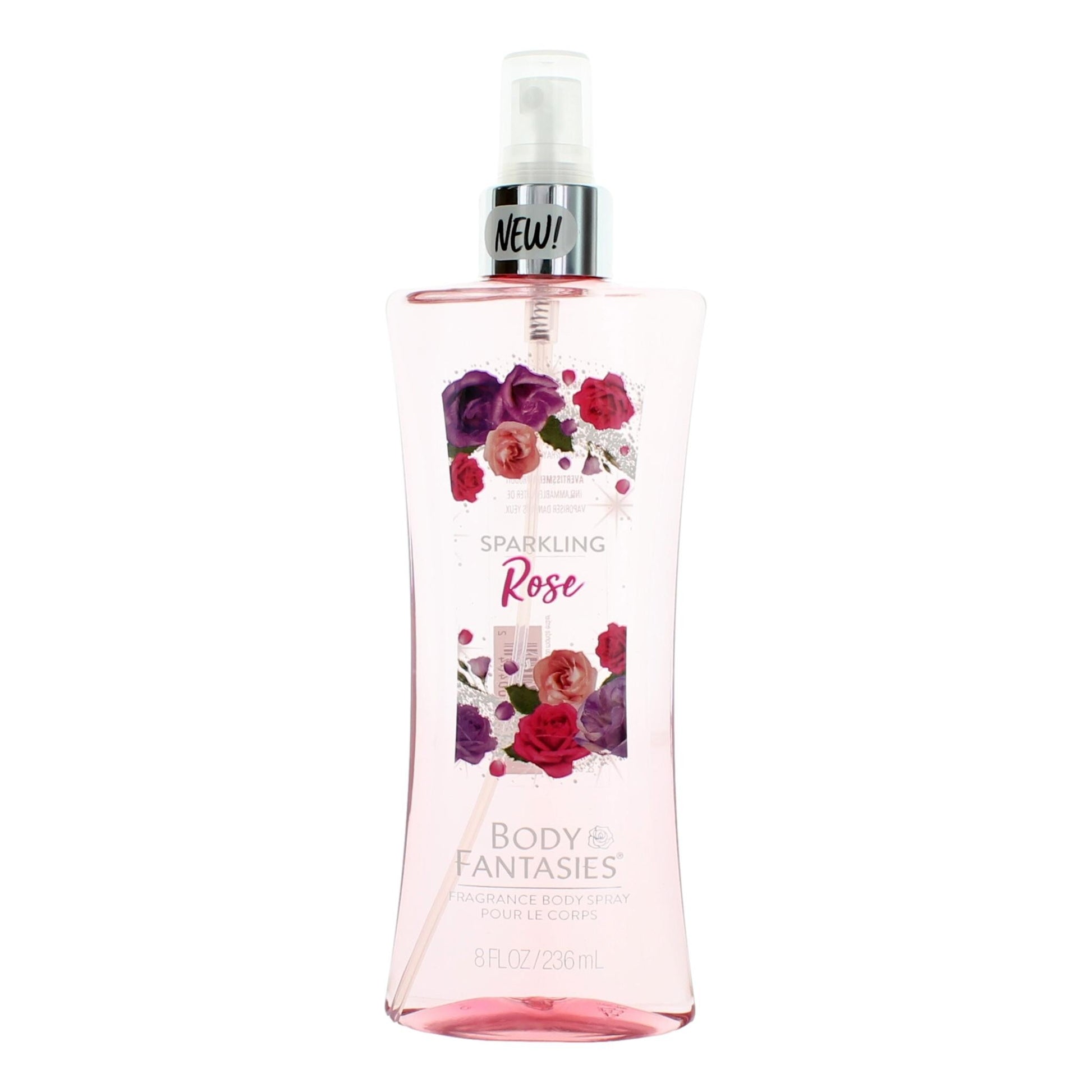 Sparkling Roses by Body Fantasies, 8 oz Fragrance Body Spray for Women