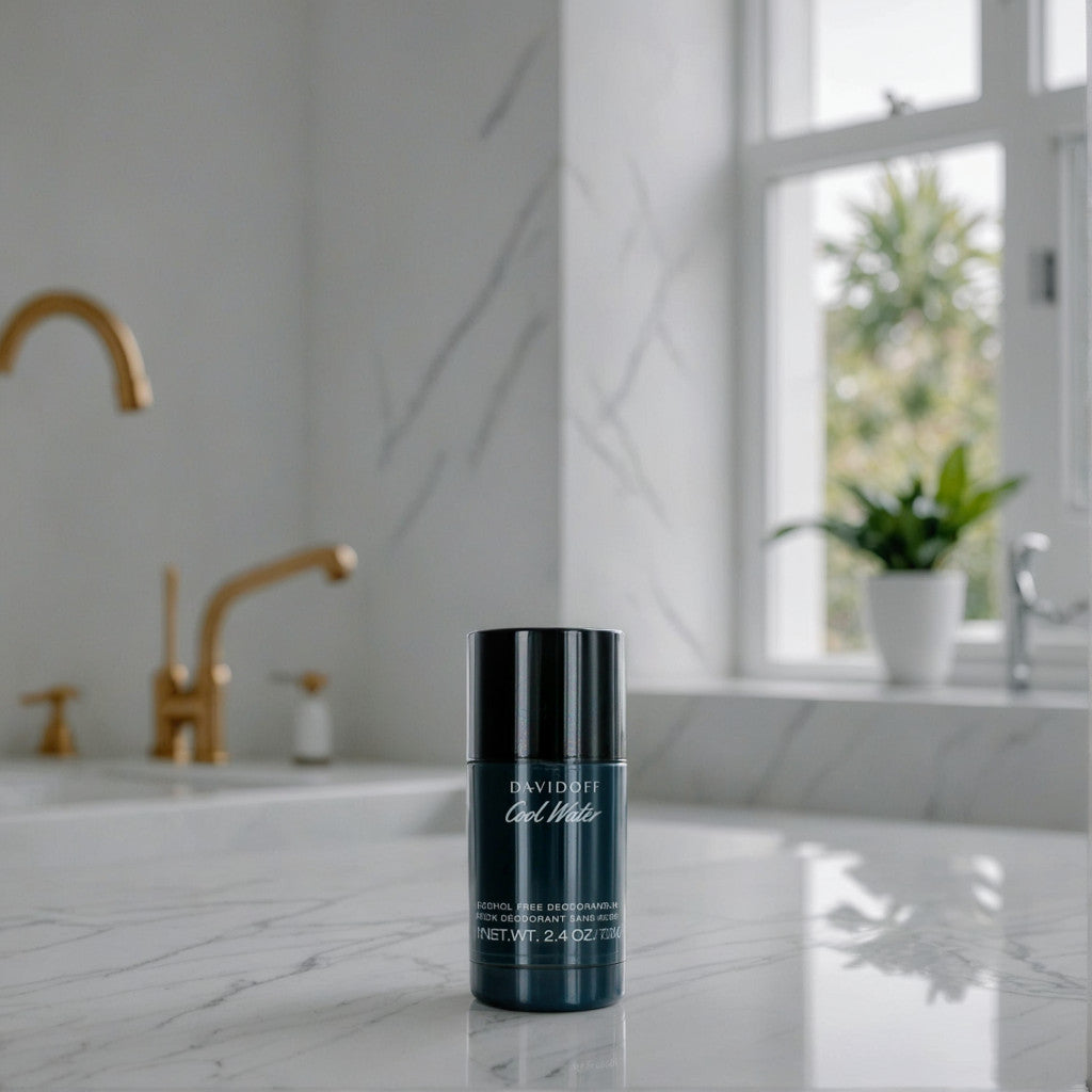 Cool Water by Davidoff, 2.4 oz Alcohol Free Deodorant Stick for Men