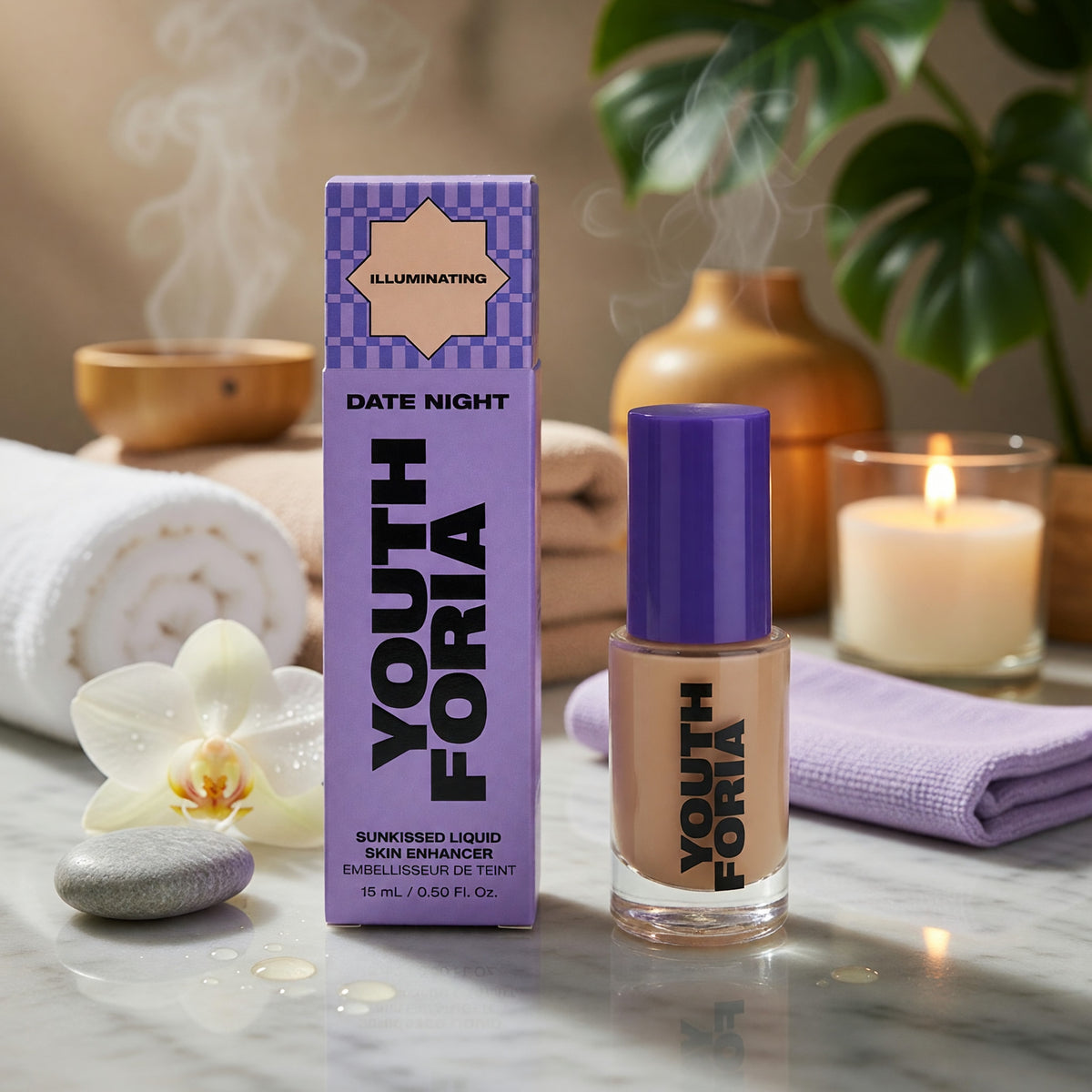 Date Night by Youthforia, 0.5oz Sunkissed Liquid Skin Enhancer - Illuminating - Illuminating