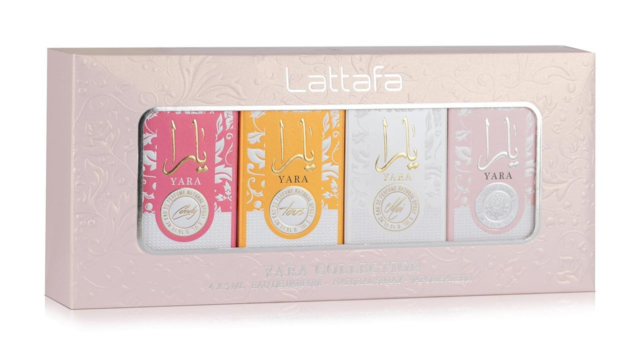 Yara Collection by Lattafa, 4 Piece Gift Set for Women. Mini Set