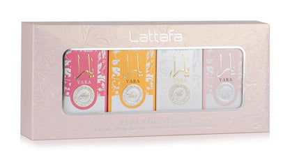 Yara Collection by Lattafa, 4 Piece Gift Set for Women. Mini Set