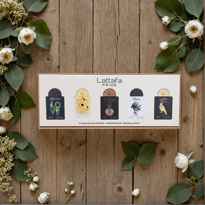 Lattafa Pride Collection No.1 by Lattafa, 5 Piece Miniature Set for Unisex