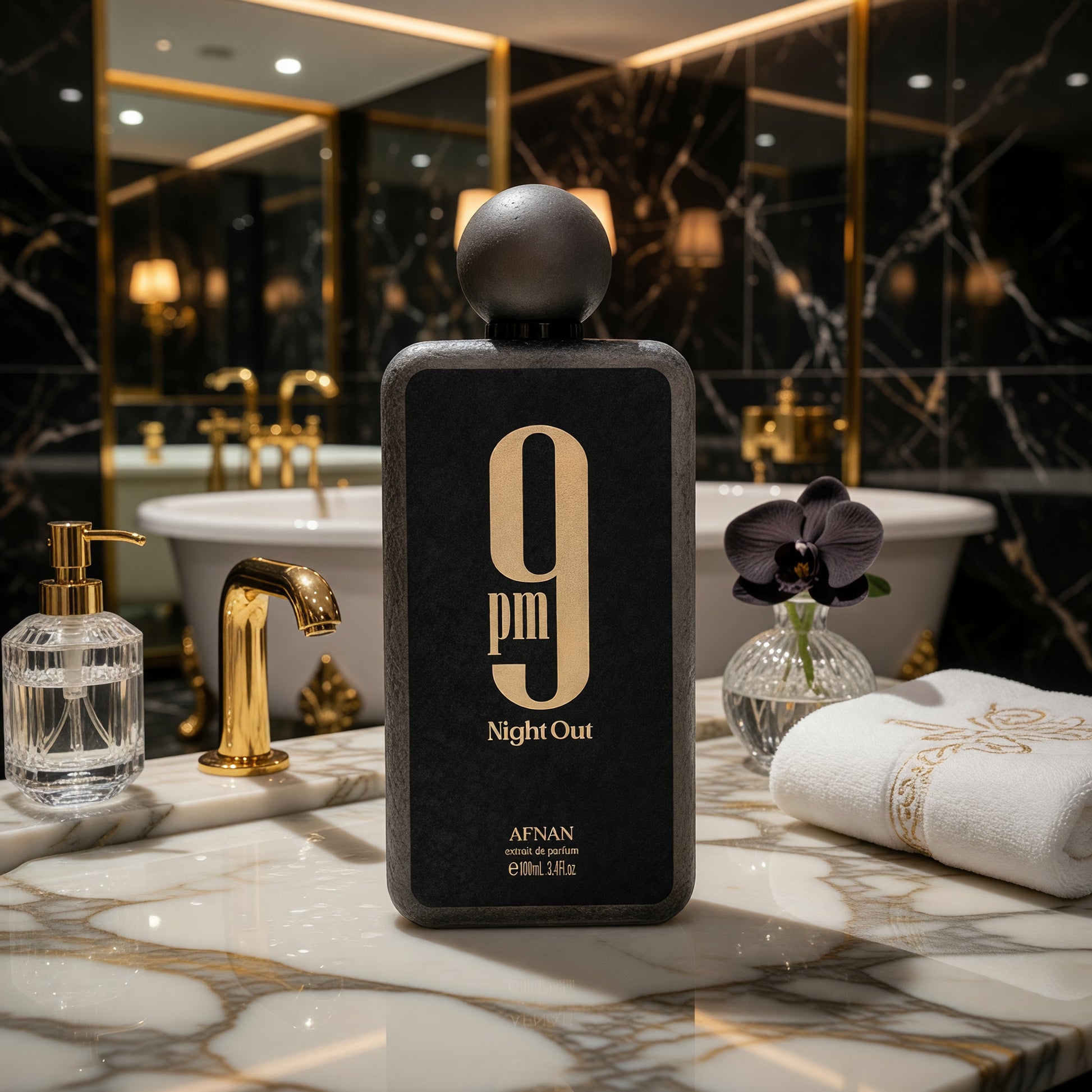9PM Night Out by Afnan, 3.4oz Extrait De Parfum spray for Unisex TESTER