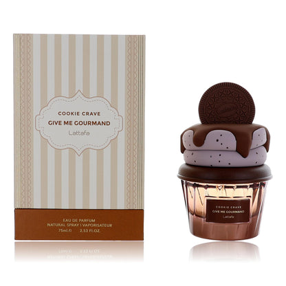 Cookie Crave Give Me Gourmand by Lattafa, 2.53 oz EDP Spray for Women