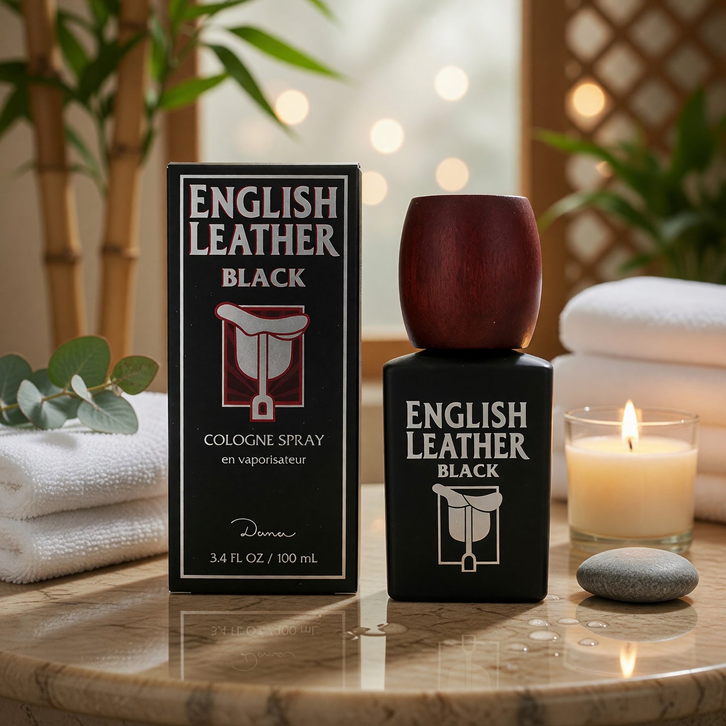 English Leather Black by Dana, 3.4 oz Cologne Spray for Men