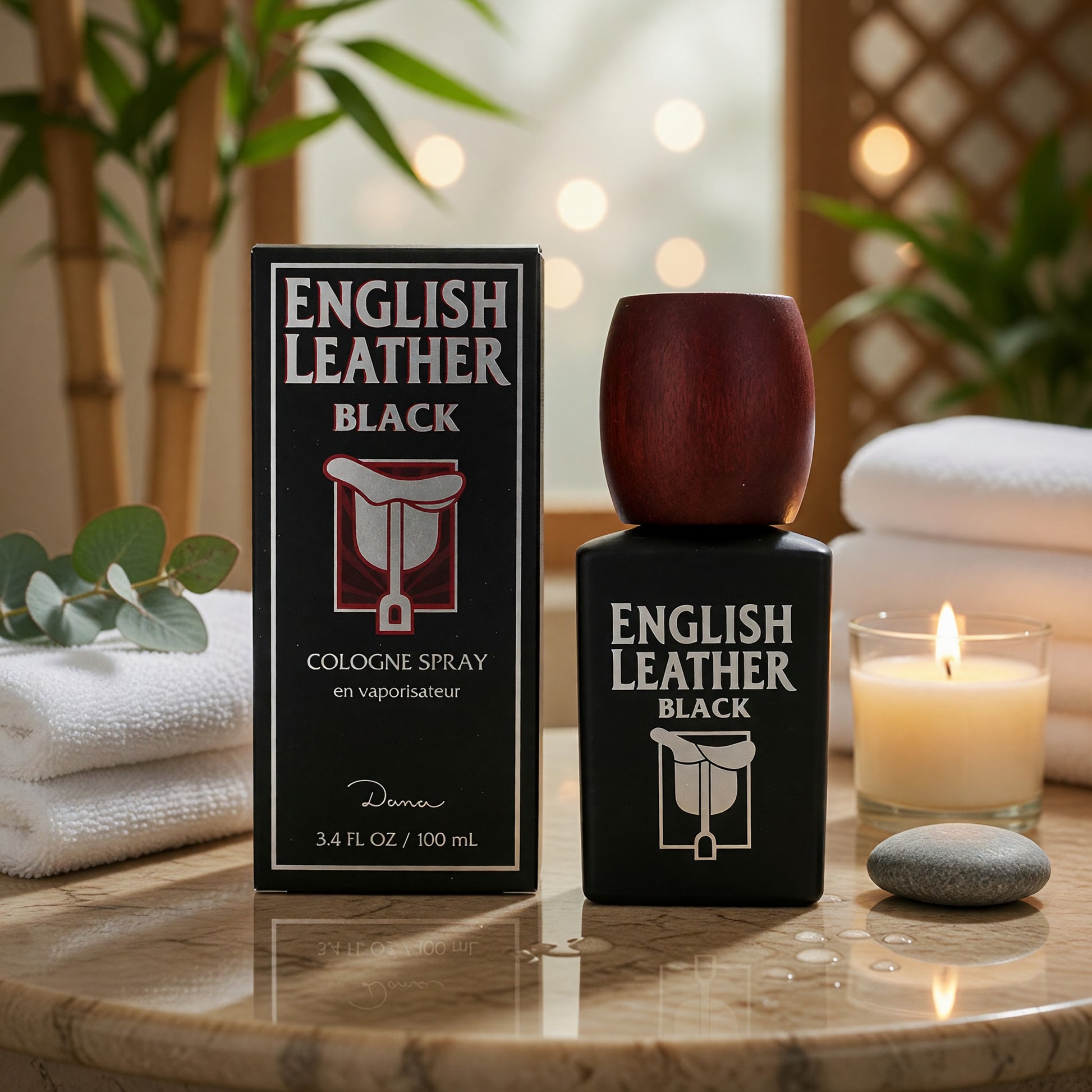English Leather Black by Dana, 3.4 oz Cologne Spray for Men
