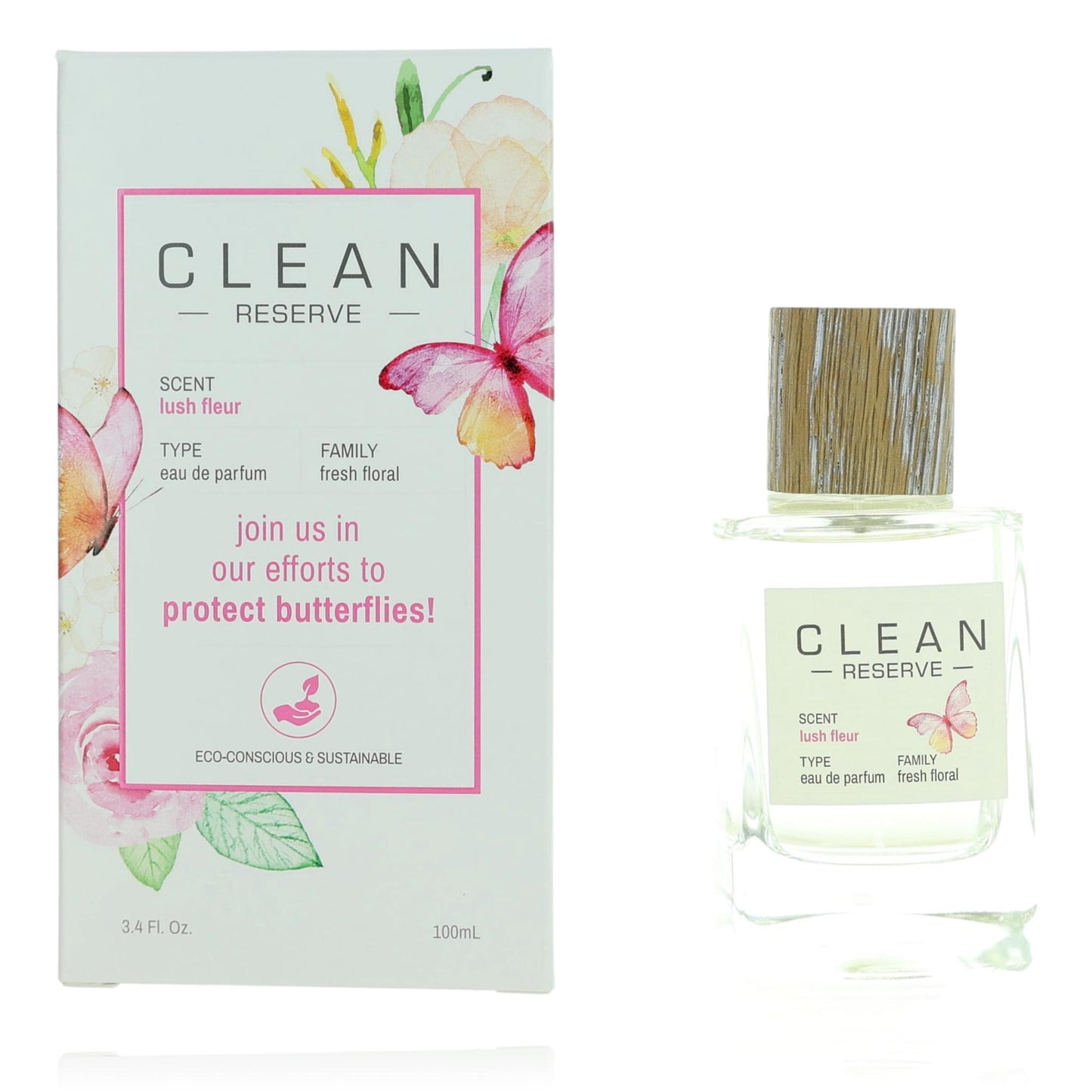 Clean Reserve Lush Fleur by Dlish, 3.4 oz EDP Spray for Women