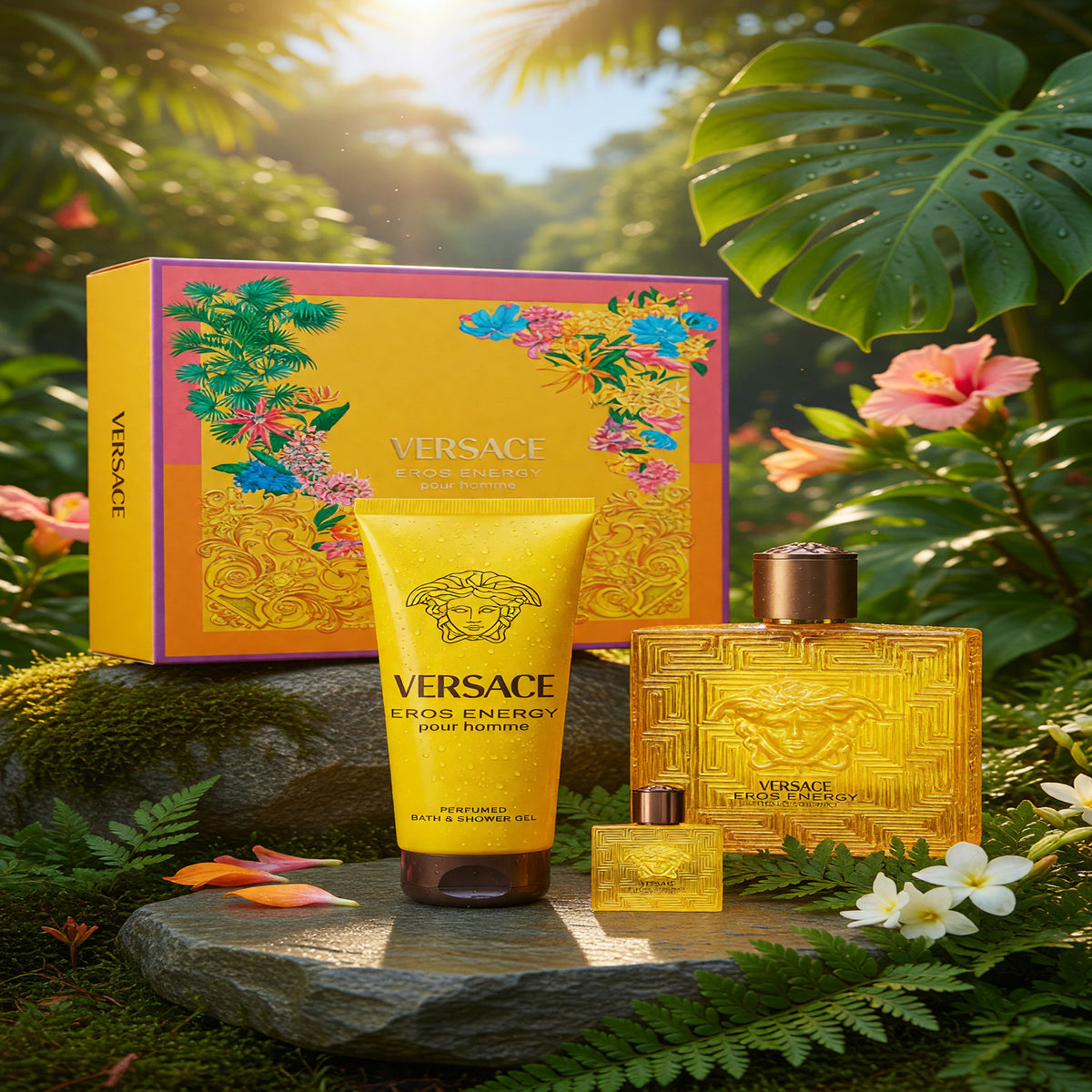 Eros Energy by Versace, 3 Piece Gift Set for Men