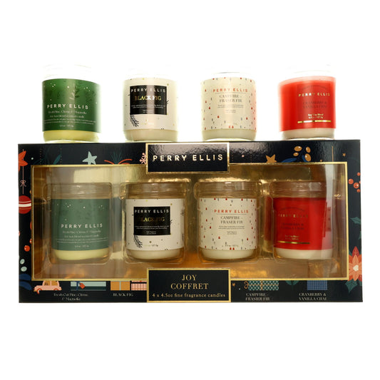 Perry Ellis Joy Coffret by Perry Ellis, 4 Piece Variety Candle Set