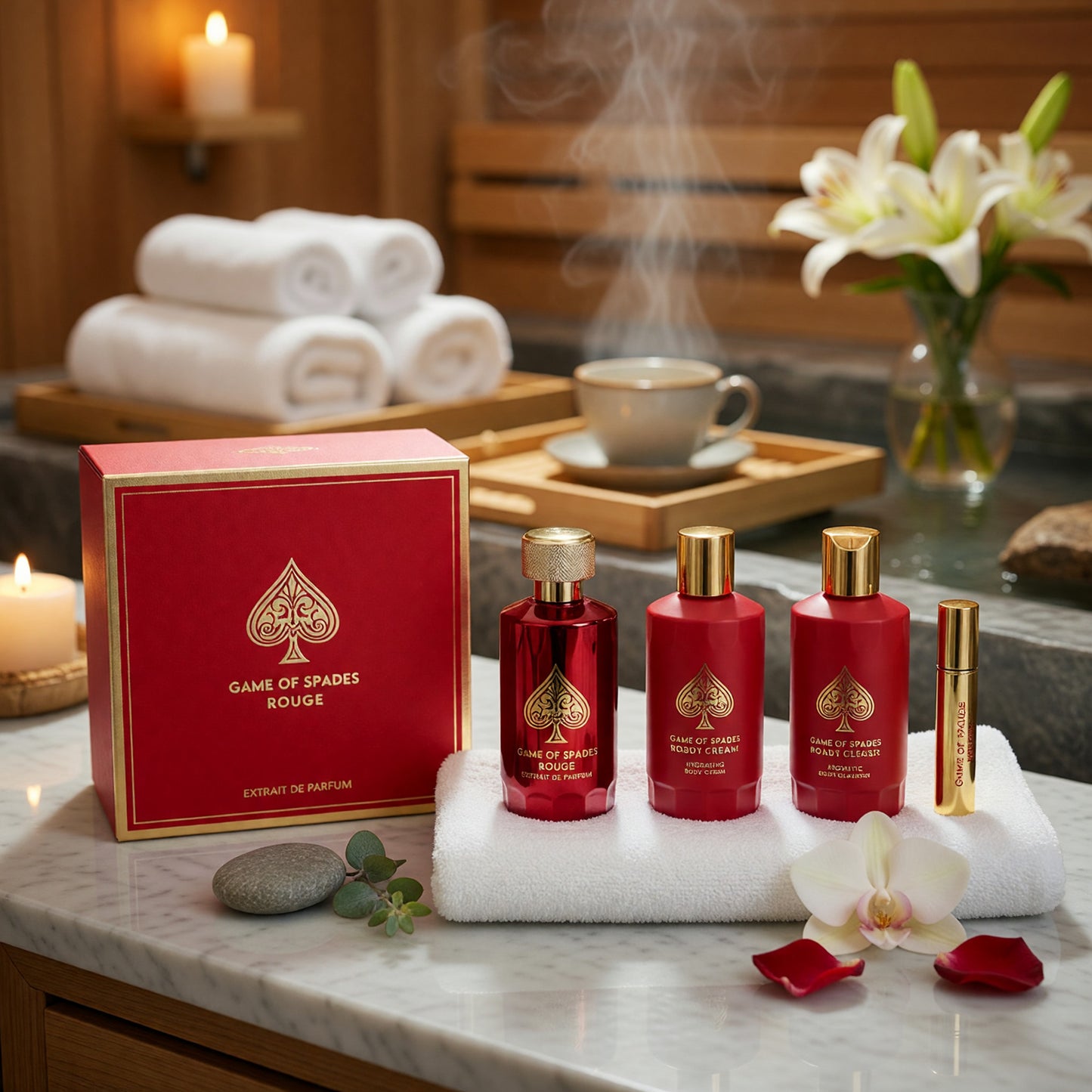 Game of Spades Rouge by Jo Milano 4 Piece Gift Set for Unisex