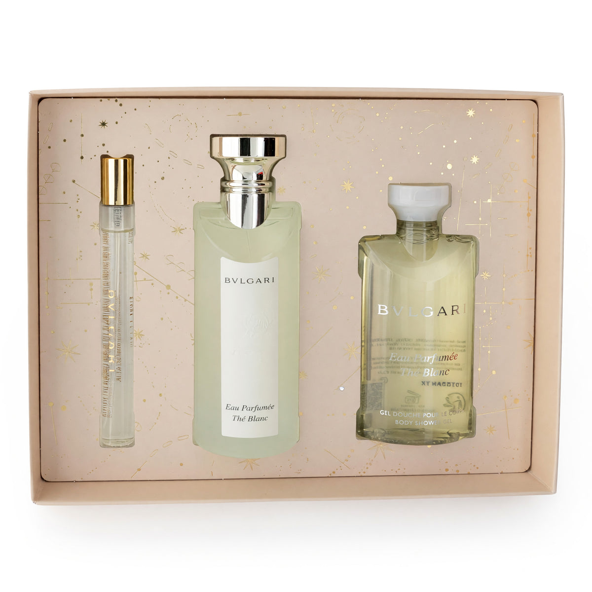Eau Parfumée Thé Blanc by Bvlgari 3-Piece EDT Gift Set For Unisex