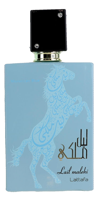 Lail Maleki Moroccan Blue by Lattafa, 3.4 oz EDP Spray for Men